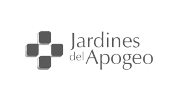 Logo Jardines del Apogeo versión gris