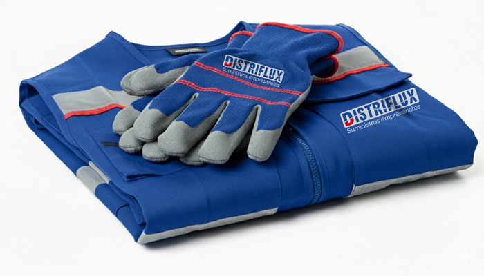 Uniforme azul de Distriflux